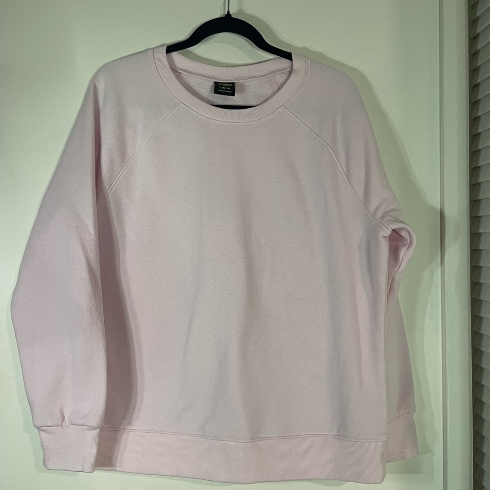 Athletic Works Women's Light Pink Crewneck Sweater - Picture 2 of 4